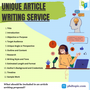 Unique Article Writing Assistance