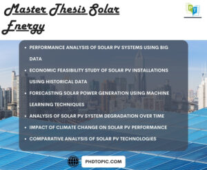 Master Thesis Topics Solar Energy